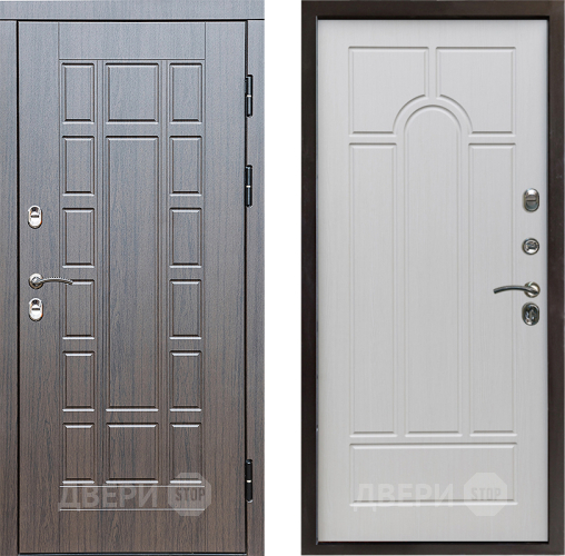 Входная металлическая Дверь Престиж TERMO с терморазрывом Престиж Арка Лиственница белая в Лосино-Петровский