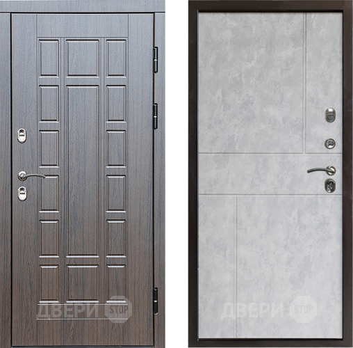 Входная металлическая Дверь Престиж TERMO с терморазрывом Престиж Горизонт Бетон светлый в Лосино-Петровский
