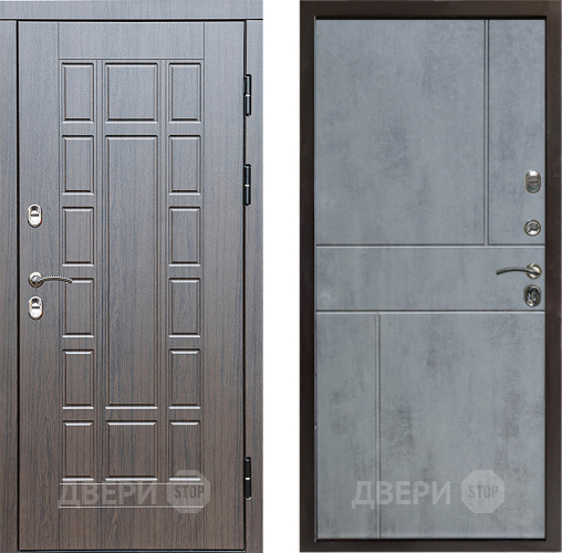Входная металлическая Дверь Престиж TERMO с терморазрывом Престиж Горизонт Бетон темный в Лосино-Петровский