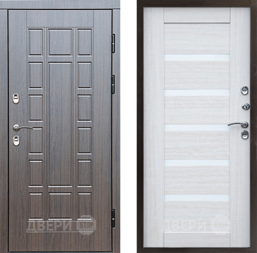 Входная металлическая Дверь Престиж TERMO с терморазрывом Престиж Царга Лиственница белая в Лосино-Петровский