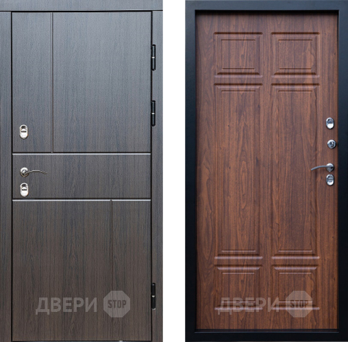 Входная металлическая Дверь Престиж TERMO с терморазрывом Горизонт Венге Премиум Орех темный в Лосино-Петровский