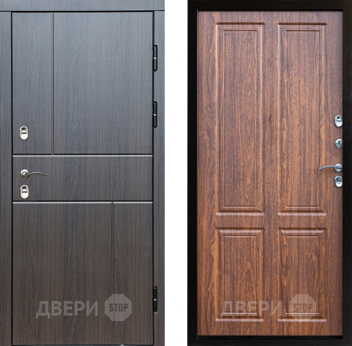 Входная металлическая Дверь Престиж TERMO с терморазрывом Горизонт Венге Премиум Орех светлый в Лосино-Петровский