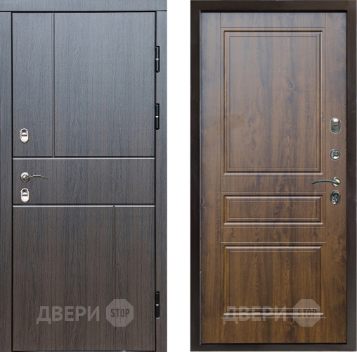 Входная металлическая Дверь Престиж TERMO с терморазрывом Горизонт Венге Классика Дуб в Лосино-Петровский