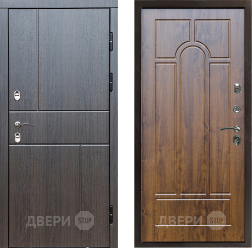 Входная металлическая Дверь Престиж TERMO с терморазрывом Горизонт Венге Арка Дуб в Лосино-Петровский