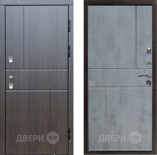 Входная металлическая Дверь Престиж TERMO с терморазрывом Горизонт Венге Горизонт Бетон темный в Лосино-Петровский