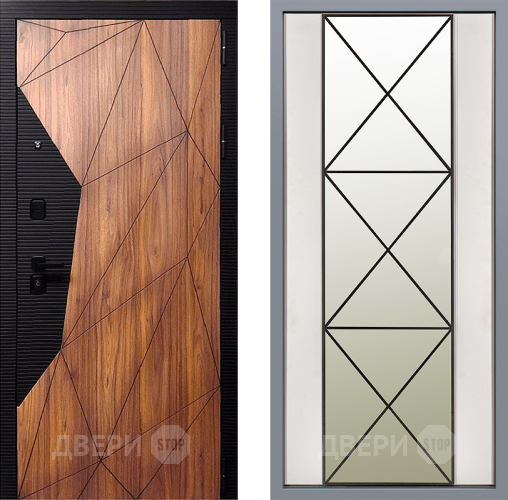 Дверь Заводские двери Морра Зеркало Перфекто Структурное дерево в Лосино-Петровский