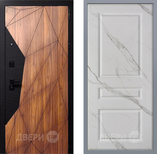 Дверь Заводские двери Морра Стокгольм Мрамор белый в Лосино-Петровский