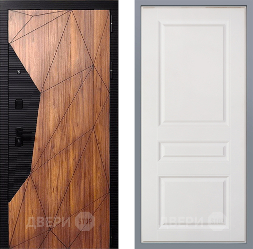 Дверь Заводские двери Морра Стокгольм Белый софт в Лосино-Петровский