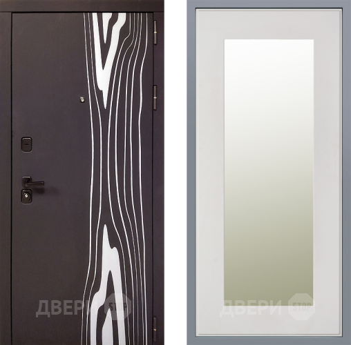 Дверь Заводские двери Леванте Зеркало Модерн Белый софт в Лосино-Петровский