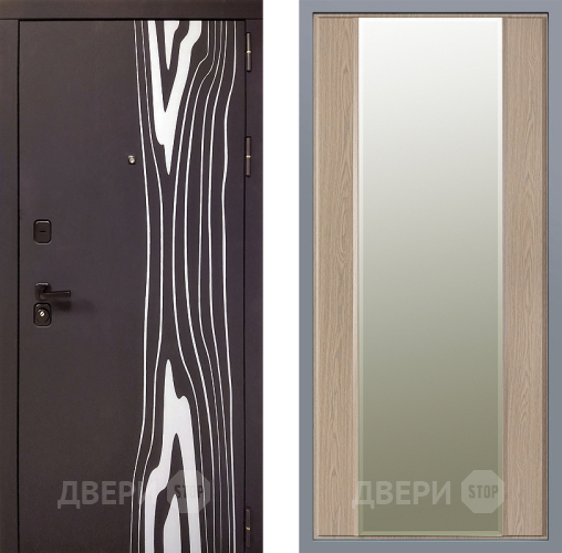 Дверь Заводские двери Леванте Зеркало Макси Беленый дуб в Лосино-Петровский