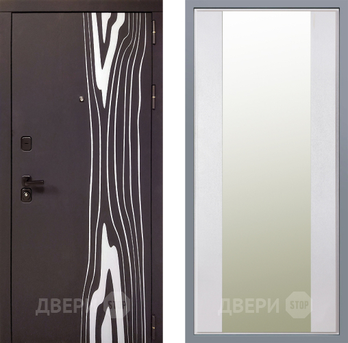 Дверь Заводские двери Леванте Зеркало Макси Белый шелк в Лосино-Петровский