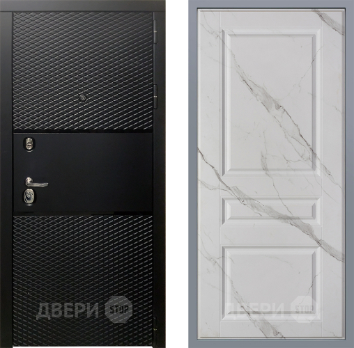 Дверь Заводские двери Тефлон Стокгольм Мрамор белый в Лосино-Петровский