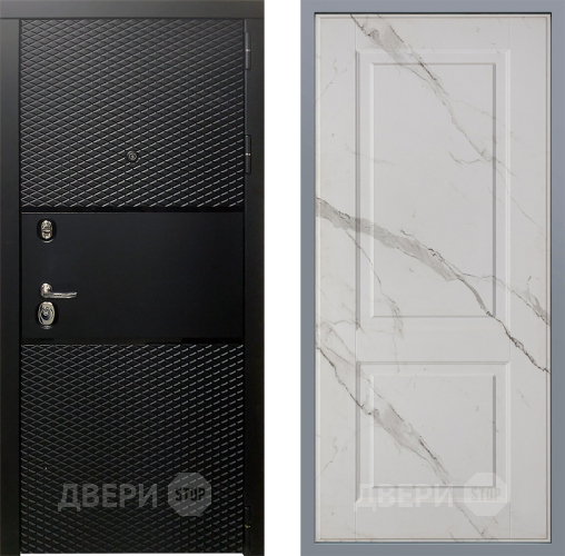 Дверь Заводские двери Тефлон Доррен Мрамор белый в Лосино-Петровский