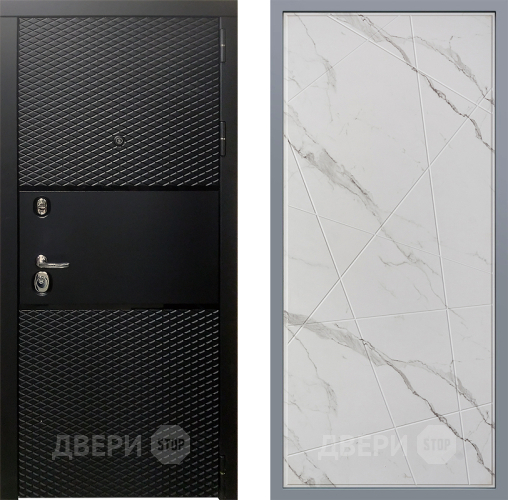 Дверь Заводские двери Тефлон Флитта Мрамор белый в Лосино-Петровский