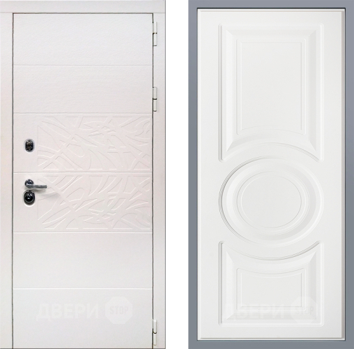 Дверь Заводские двери Дэко Вайт Неаполь Лофт белый в Лосино-Петровский