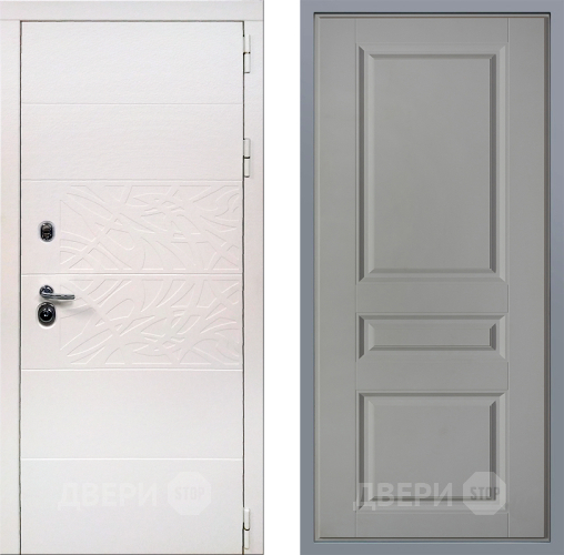 Дверь Заводские двери Дэко Вайт Стокгольм Грей софт в Лосино-Петровский