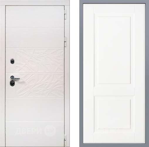 Дверь Заводские двери Дэко Вайт Доррен Белый софт в Лосино-Петровский