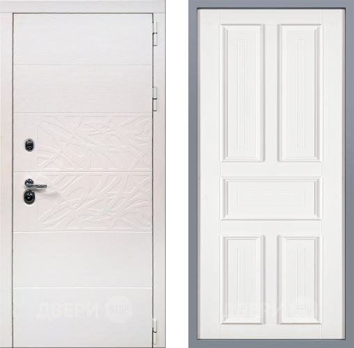 Дверь Заводские двери Дэко Вайт Уругвай Белый софт в Лосино-Петровский