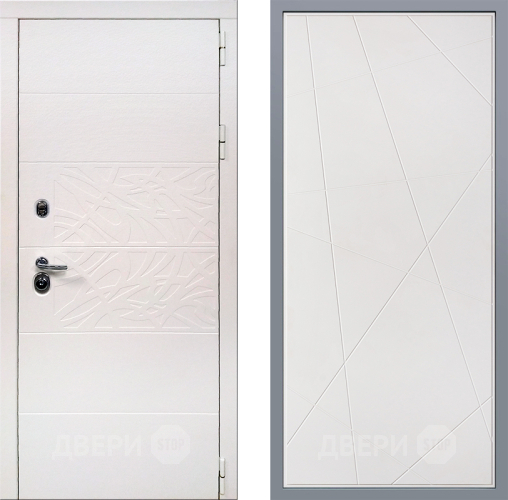 Дверь Заводские двери Дэко Вайт Флитта Белый софт в Лосино-Петровский