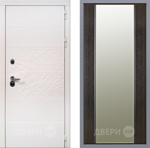 Дверь Заводские двери Дэко Вайт Зеркало Макси Венге в Лосино-Петровский