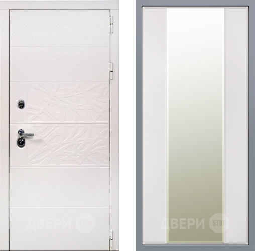 Дверь Заводские двери Дэко Вайт Зеркало Макси Белый матовый в Лосино-Петровский