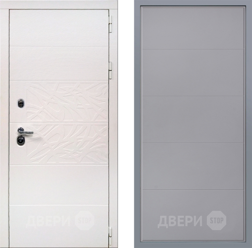 Дверь Заводские двери Дэко Вайт Тривия Грей софт в Лосино-Петровский