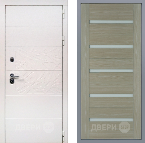 Дверь Заводские двери Дэко Вайт СБ-1 Капучино в Лосино-Петровский