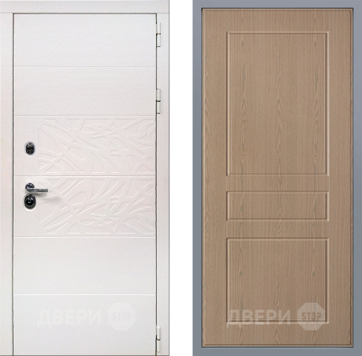 Дверь Заводские двери Дэко Вайт К-2 Беленый дуб в Лосино-Петровский