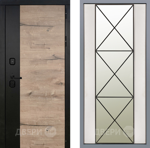 Дверь Заводские двери Ларте Зеркало Перфекто Структурное дерево в Лосино-Петровский