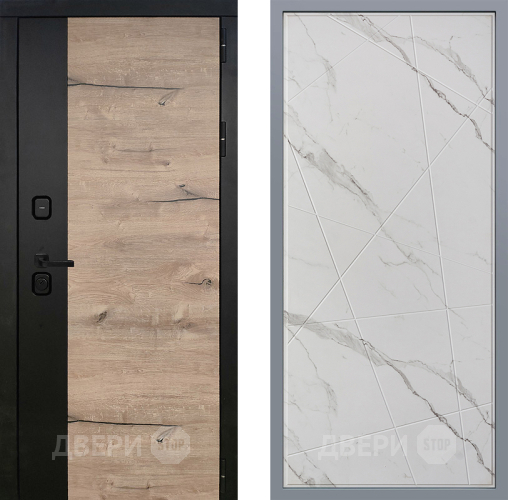 Дверь Заводские двери Ларте Флитта Мрамор белый в Лосино-Петровский