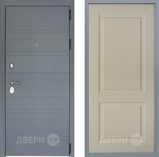 Дверь Заводские двери Лира Софт графит Доррен Шампань в Лосино-Петровский