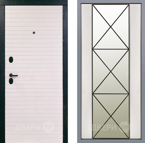 Дверь Заводские двери Сохо Зеркало Перфекто Структурное дерево в Лосино-Петровский