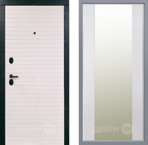 Дверь Заводские двери Сохо Зеркало Макси Белый шелк в Лосино-Петровский