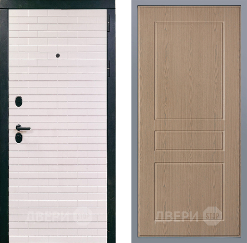 Дверь Заводские двери Сохо К-2 Беленый дуб в Лосино-Петровский