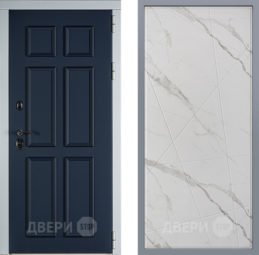 Дверь Заводские двери Стокгольм Флитта Мрамор белый в Лосино-Петровский