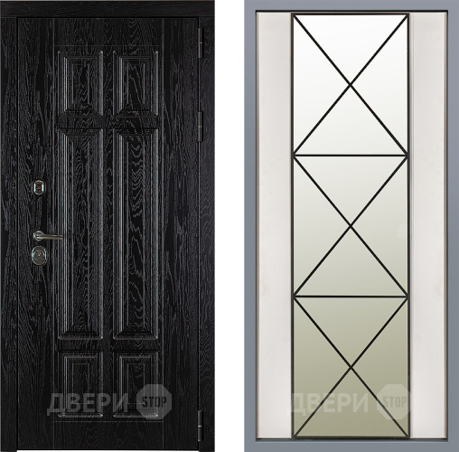 Дверь Заводские двери Мюнхен Зеркало Перфекто Структурное дерево в Лосино-Петровский