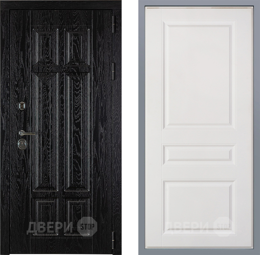 Дверь Заводские двери Мюнхен Стокгольм Белый софт в Лосино-Петровский