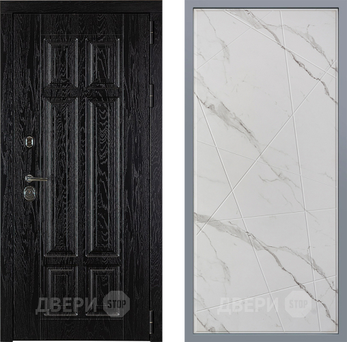 Дверь Заводские двери Мюнхен Флитта Мрамор белый в Лосино-Петровский