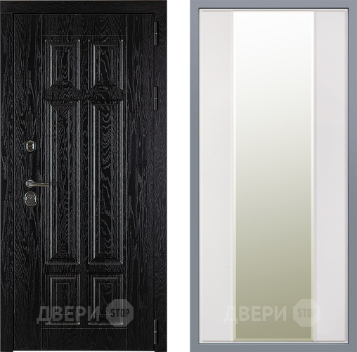 Дверь Заводские двери Мюнхен Зеркало Макси Белый матовый в Лосино-Петровский