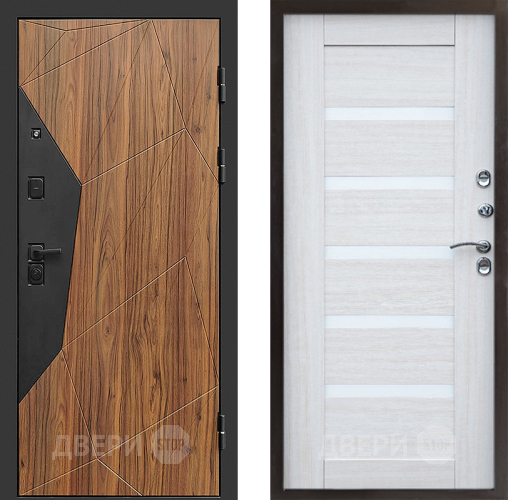 Входная металлическая Дверь Престиж Avangard Царга Лиственница белая в Лосино-Петровский