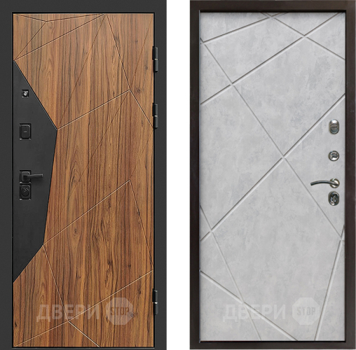 Входная металлическая Дверь Престиж Avangard Лучи Бетон светлый в Лосино-Петровский