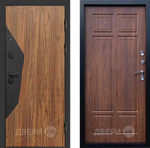 Входная металлическая Дверь Престиж Avangard Премиум Орех темный в Лосино-Петровский