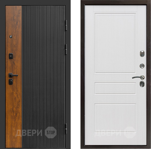 Входная металлическая Дверь Престиж Prestizh Классика Белое дерево в Лосино-Петровский