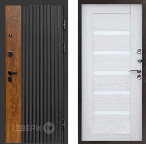 Входная металлическая Дверь Престиж Prestizh Царга Лиственница белая в Лосино-Петровский