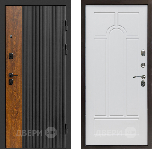 Входная металлическая Дверь Престиж Prestizh Арка Белое дерево в Лосино-Петровский