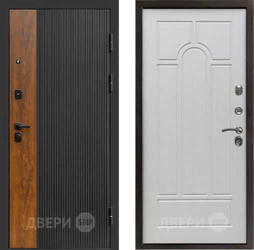 Входная металлическая Дверь Престиж Prestizh Арка Лиственница белая в Лосино-Петровский