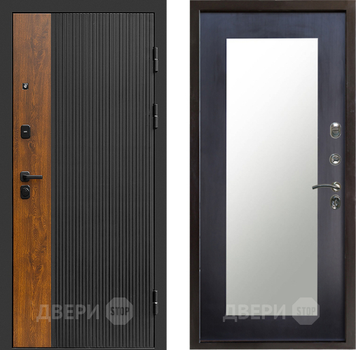 Входная металлическая Дверь Престиж Prestizh Зеркло Пастораль Венге в Лосино-Петровский
