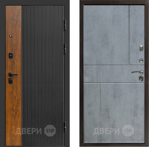 Входная металлическая Дверь Престиж Prestizh Горизонт Бетон темный в Лосино-Петровский