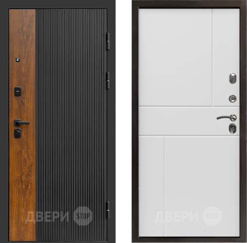 Входная металлическая Дверь Престиж Prestizh Горизонт Бетон белый в Лосино-Петровский