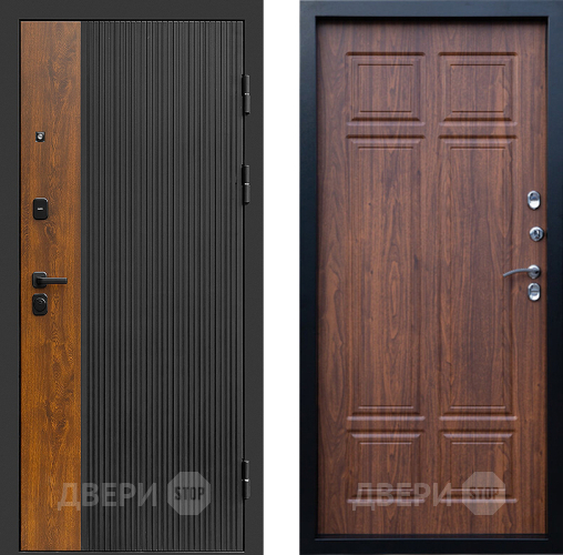 Входная металлическая Дверь Престиж Prestizh Премиум Орех темный в Лосино-Петровский